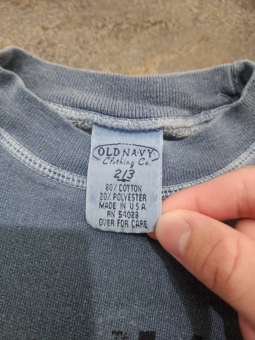Vintage 90s Old Navy Clothing Co Toddler 2/3 USA Made Crewneck Sweatshirt